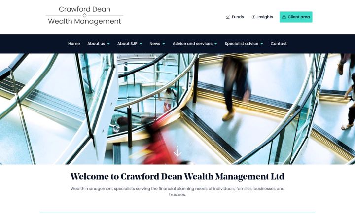 Екранна снимка на crawforddean.co.uk