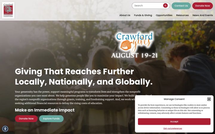 Screenshot of crawfordheritage.org