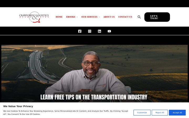 Screenshot of crawfordlogisticsandassociates.com