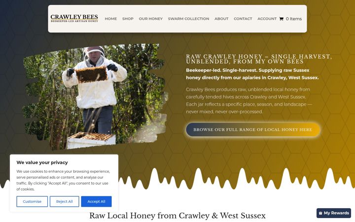 Zrzut ekranu crawleybees.co.uk