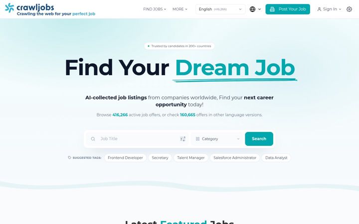 Screenshot of crawljobs.com