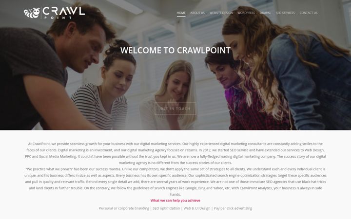 Screenshot of crawlpoint.com