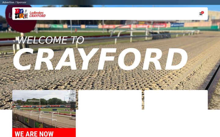 Screenshot of crayfordgreyhounds.com