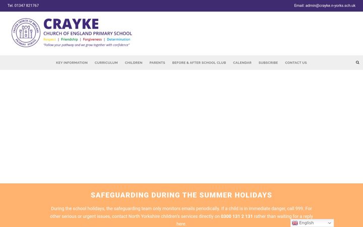 Screenshot of craykeschool.org