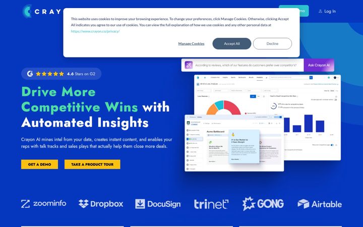 Screenshot of crayon.co