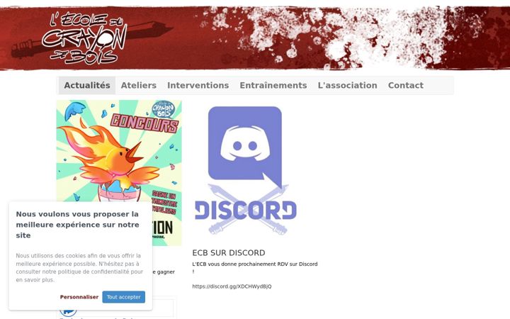 Screenshot of crayondebois.com
