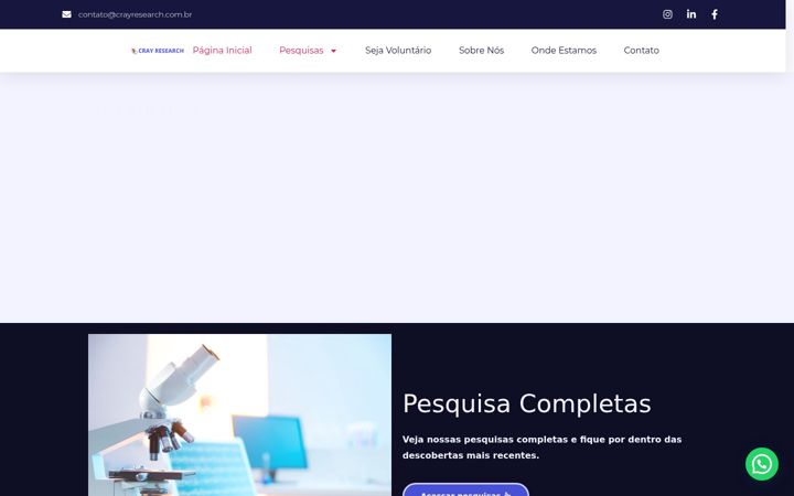 Snimka zaslona za crayresearch.com.br