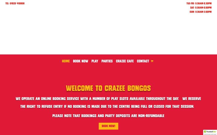 Screenshot of crazeebongos.com
