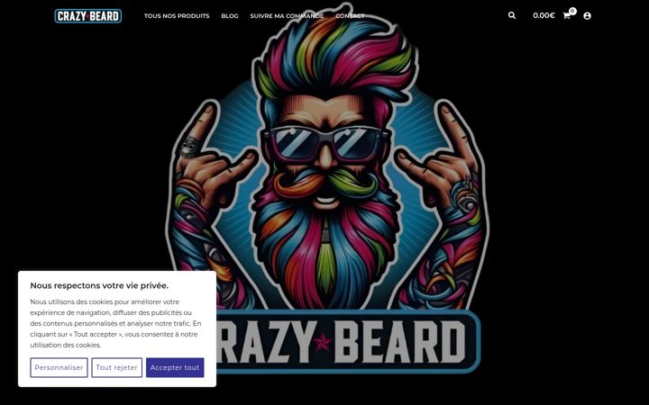 Screenshot of crazy-beard.com