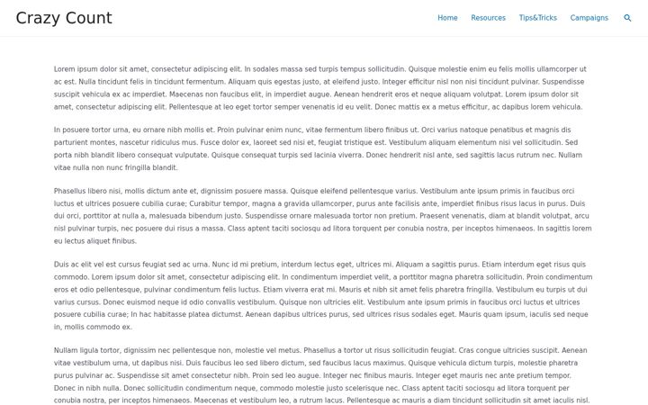 Screenshot of crazy-count.com