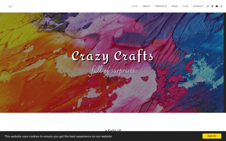 Screenshot of crazy-crafts.co.uk