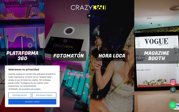 Screenshot of crazy360.es