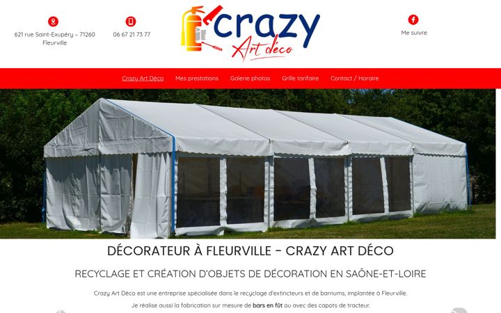 Screenshot of crazyartdeco.fr