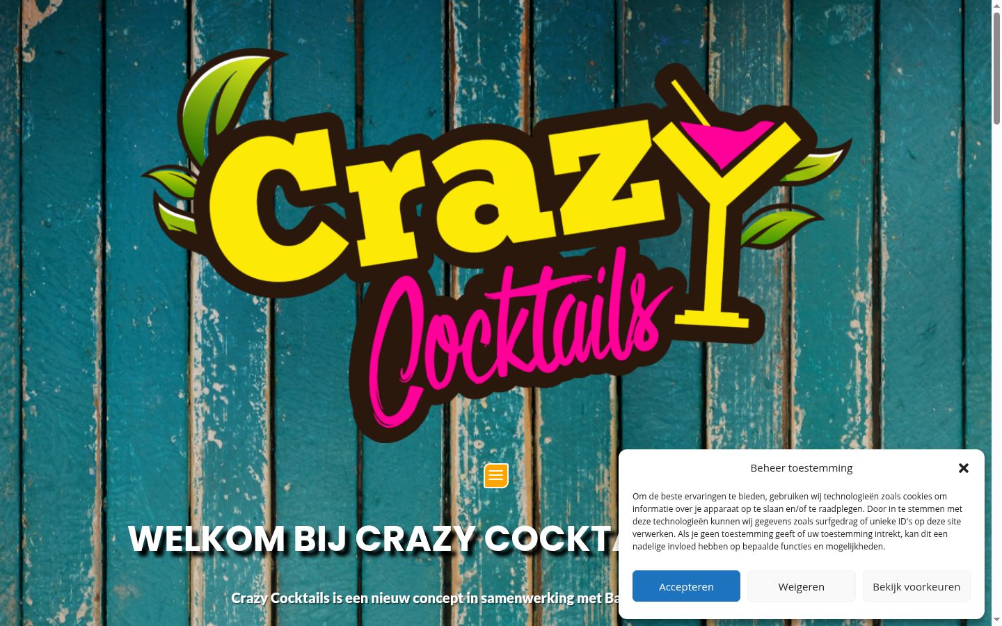 Képernyőkép a bármilyen interakció előtt megjelenő hozzájárulási bannerről