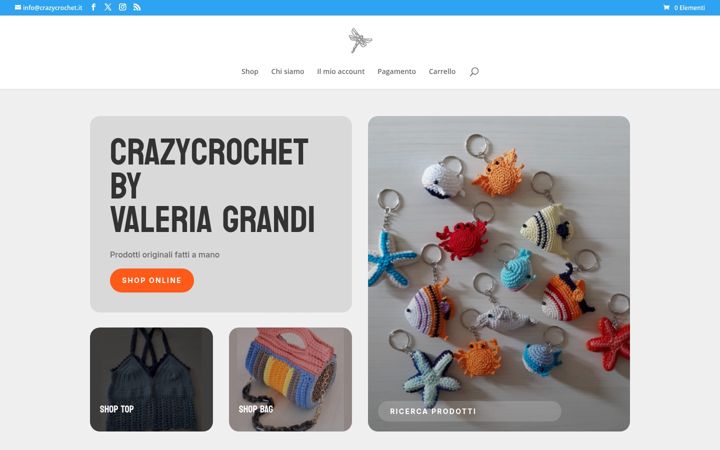 Screenshot of crazycrochet.it