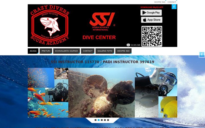 Screenshot of crazydivers.ro
