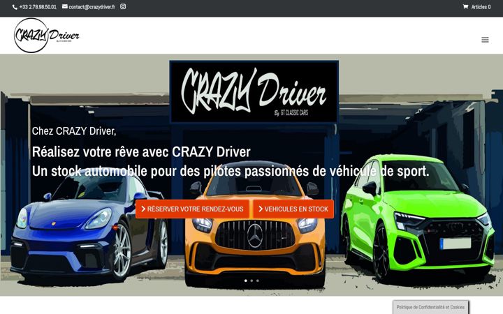 Zrzut ekranu crazydriver.fr