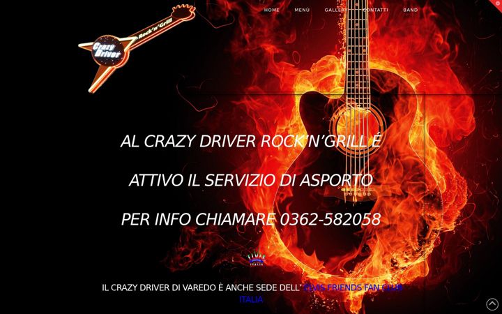 Snímek obrazovky crazydriverrockngrill.it