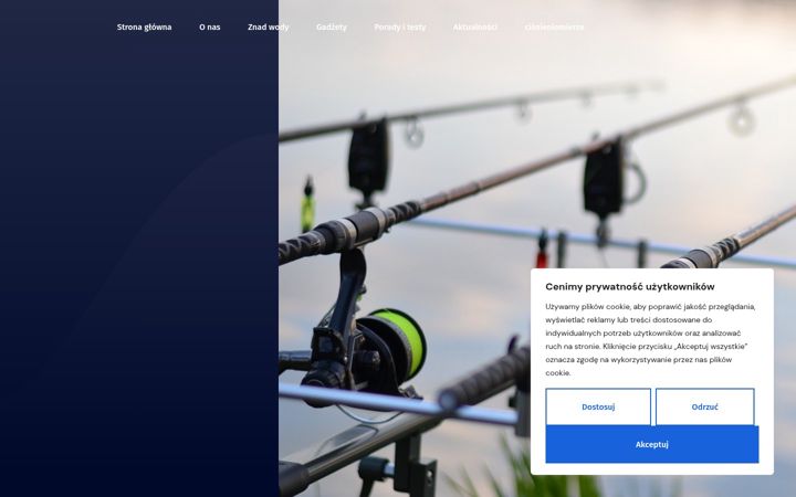 Kuvakaappaus sivustosta crazyfishermen.pl
