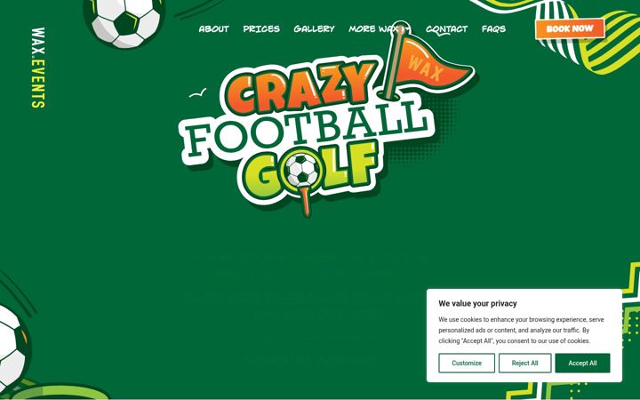 Screenshot von crazyfootballgolf.co.uk