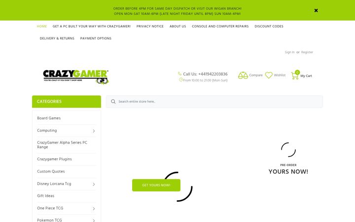 Screenshot of crazygamer.uk