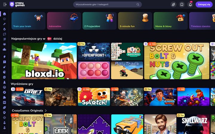 Screenshot of crazygames.pl