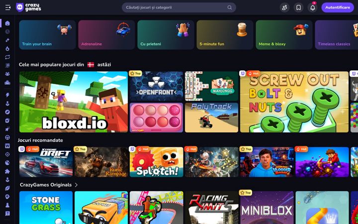 Screenshot of crazygames.ro