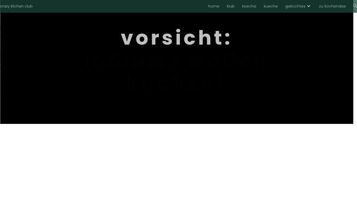 Screenshot of crazykitchenclub.ch