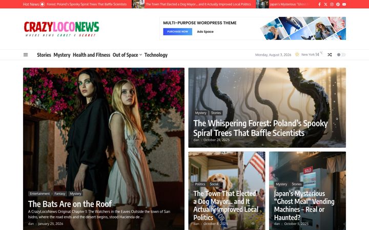 Screenshot of crazyloconews.com