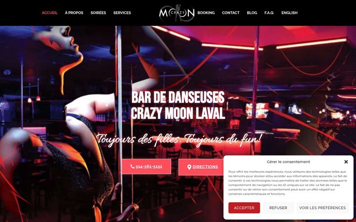 Screenshot of crazymoonlaval.com