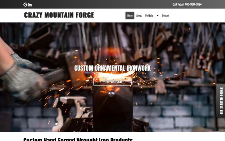 Screenshot of crazymountainforge.com