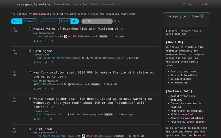 Screenshot of crazypeople.online