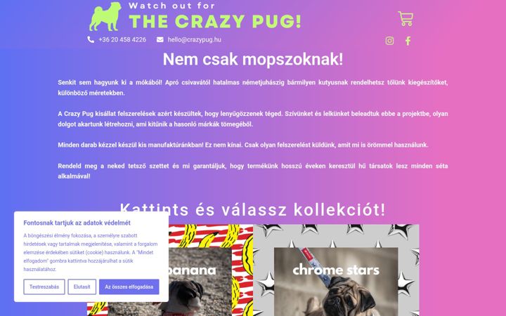 Ekrano kopija crazypug.hu