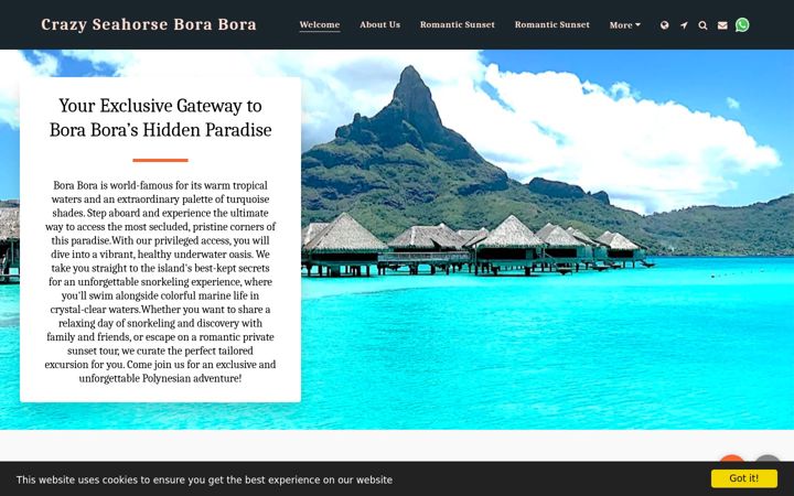 Screenshot of crazyseahorsebora.com