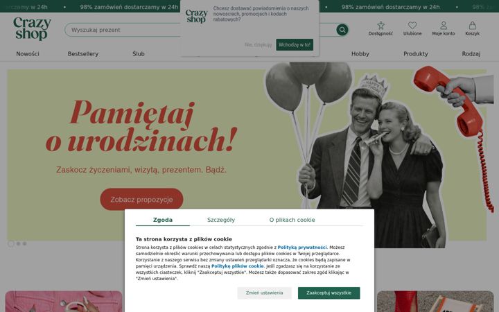 Screenshot of crazyshop.pl