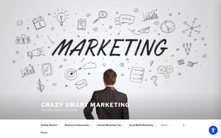 Screenshot of crazysmartmarketing.com