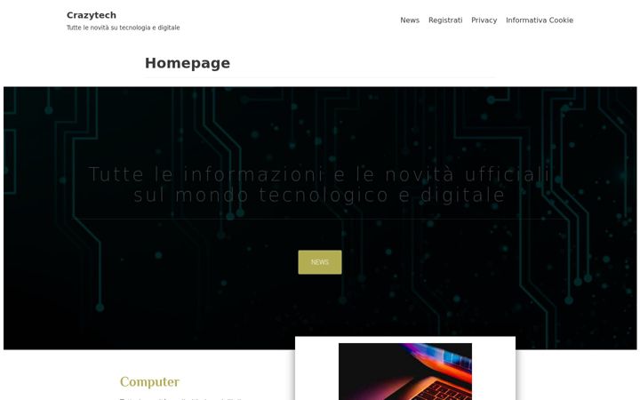 Screenshot of crazytech.it