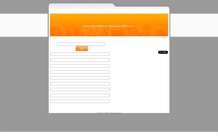 Screenshot of crazytextmaker.com