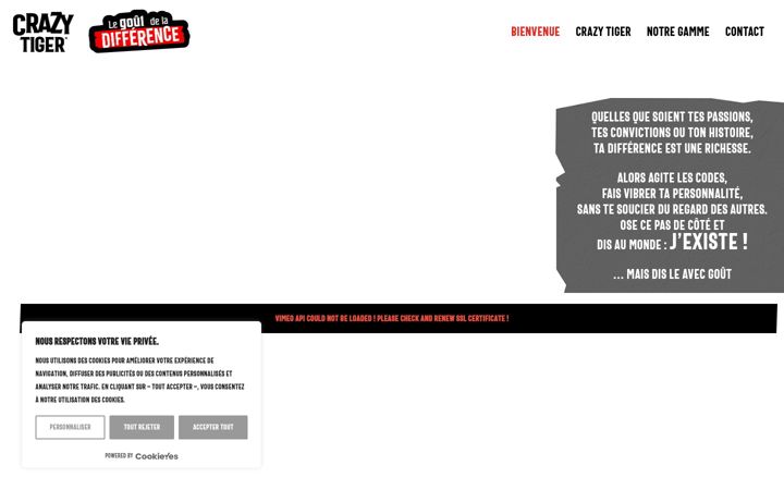 Screenshot of crazytiger.fr