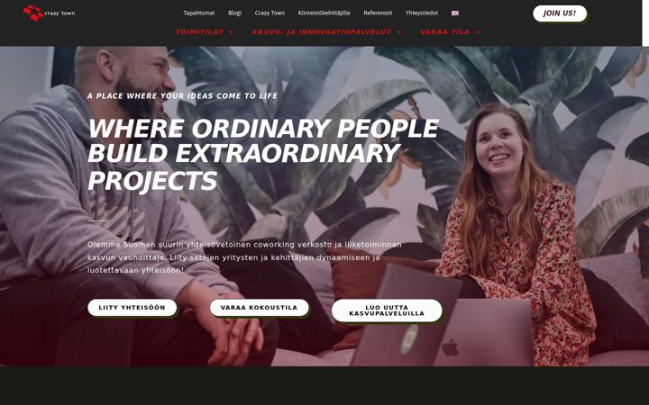 Screenshot of crazytown.fi