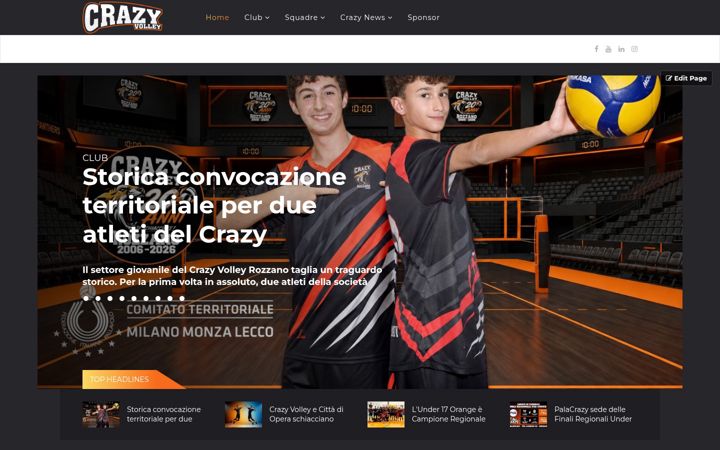 Screenshot of crazyvolley.com