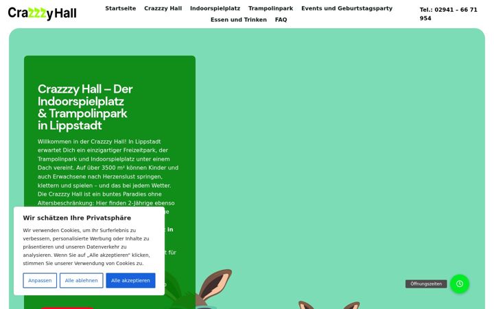 Screenshot of crazzzyhall.com