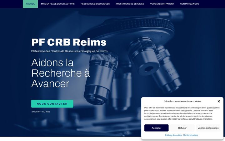 Screenshot of crb-reims.fr
