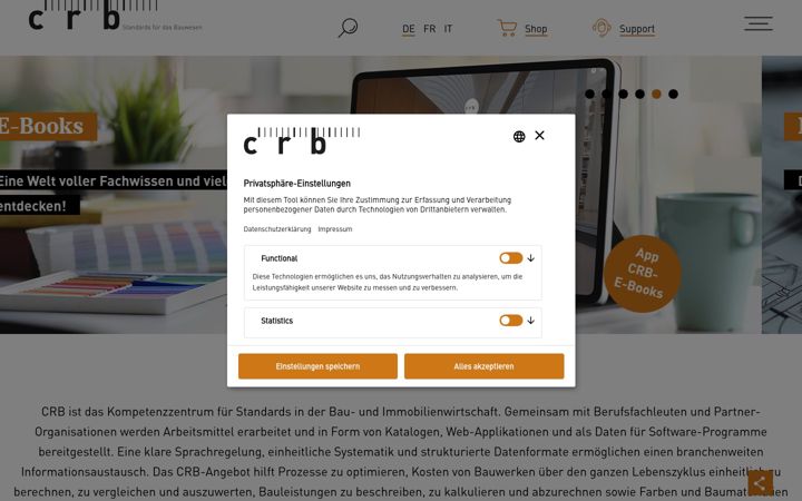 Screenshot of crb.ch