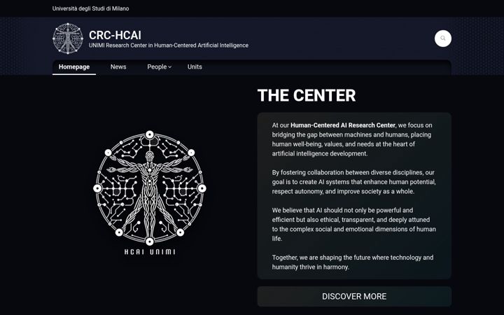 Screenshot of crc-hcai.unimi.it