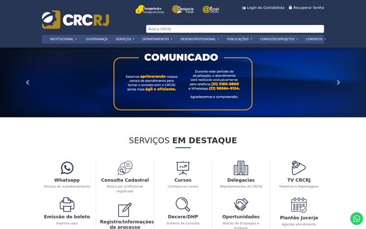 Snimka zaslona za crc.org.br