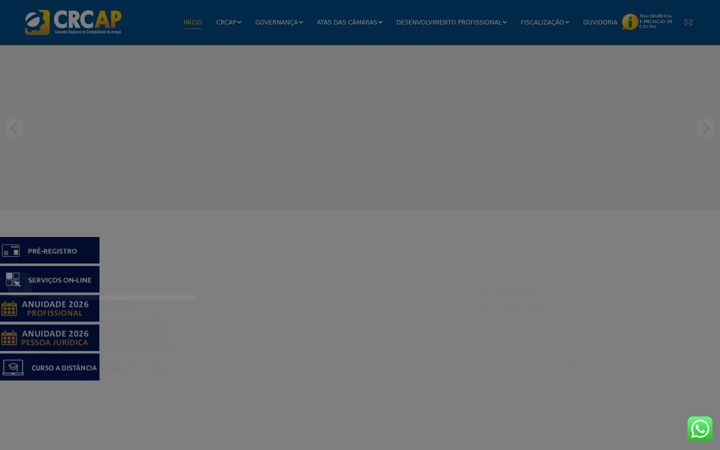 Screenshot of crcap.org.br