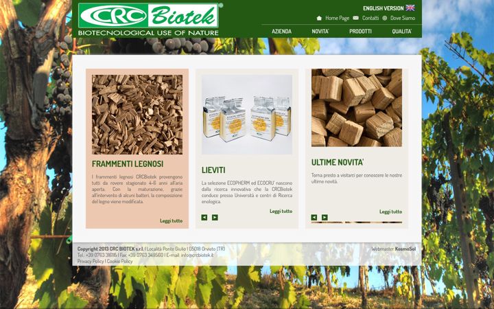 Captura de pantalla de crcbiotek.it