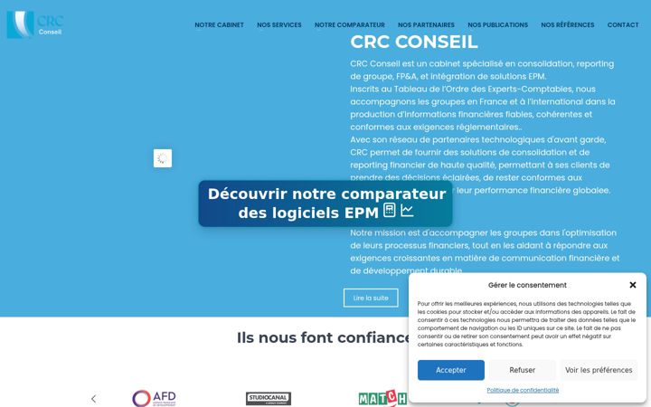 Screenshot of crcconseil.com
