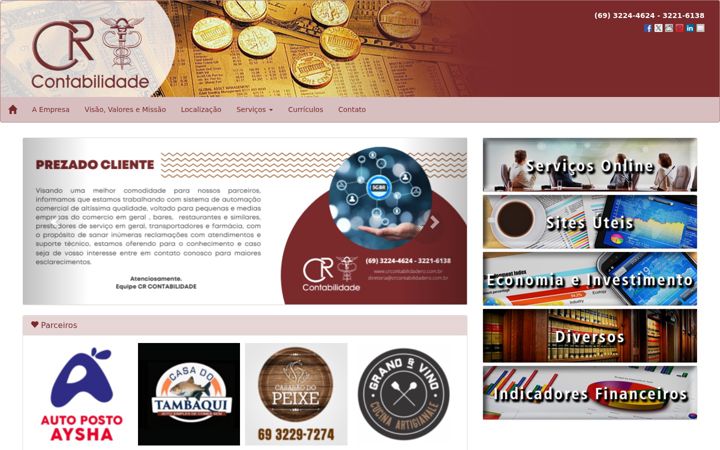 Screenshot of crcontabilidadero.com.br